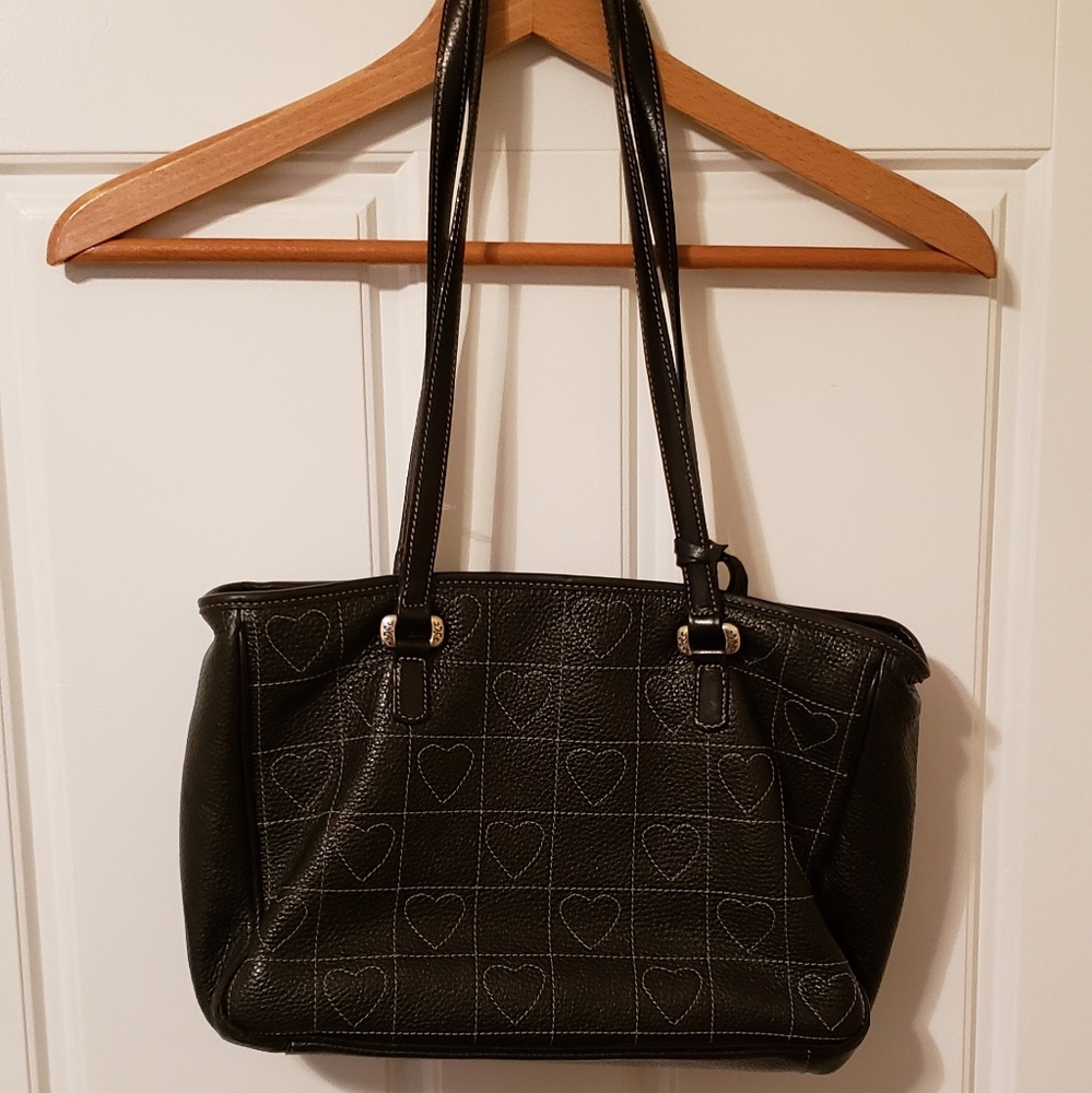 Brighton Leather w/ Heart pattern Purse